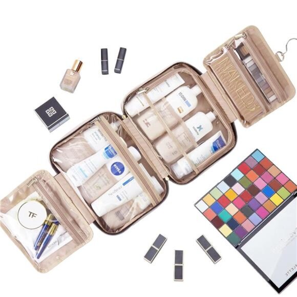 Travel Toiletry Bag for women, Portable Hanging Organizer - Picture 6 of 7